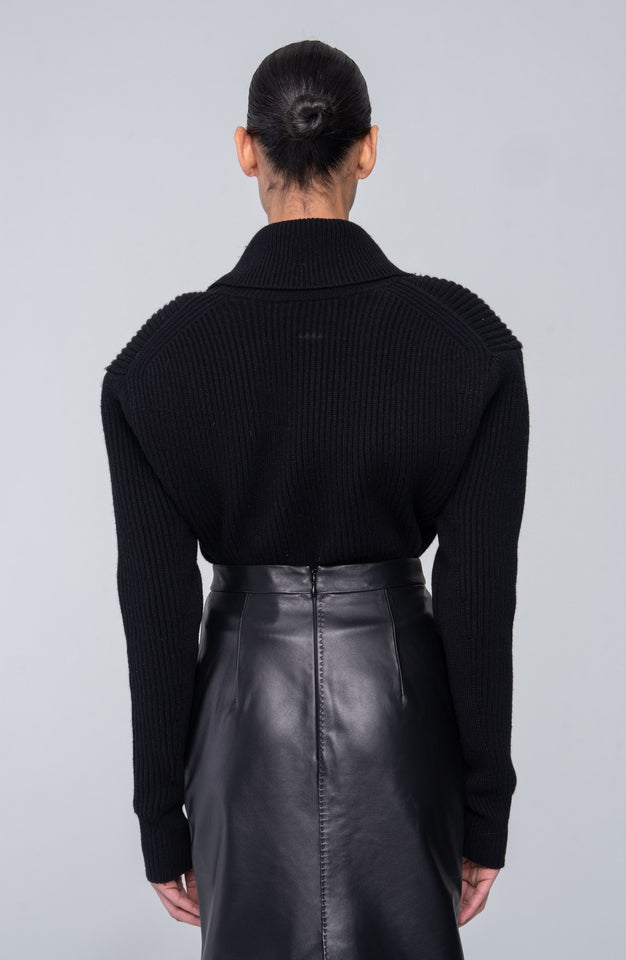 Camilla Knit Top - Navy