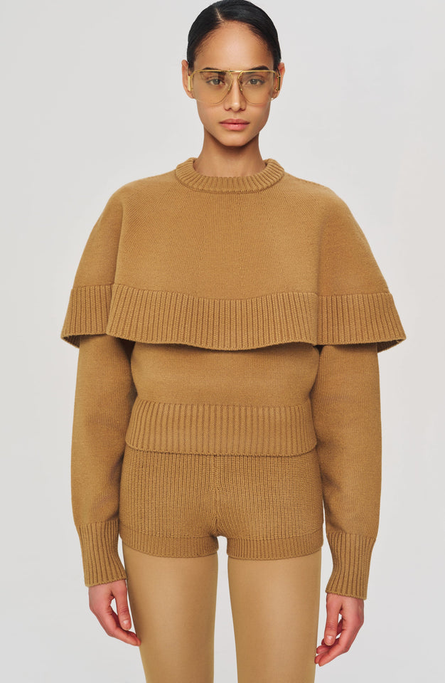 Evian Knit Top - Camel