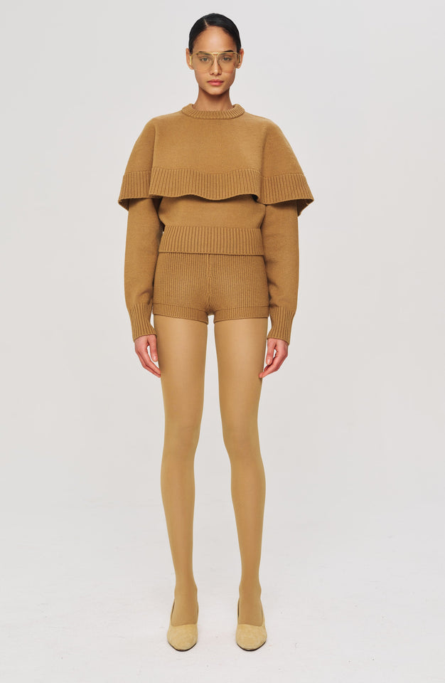 Evian Knit Top - Camel