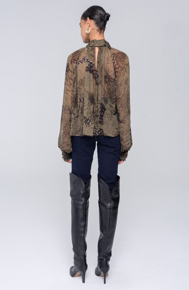 Zenia Top - Jade Camo