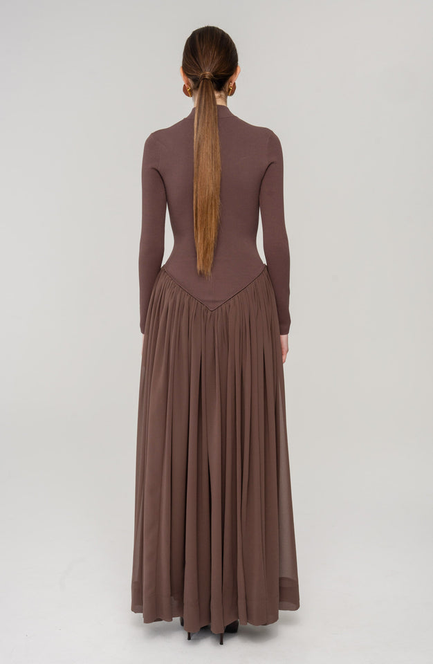 Speck Knit Dress - Chicory