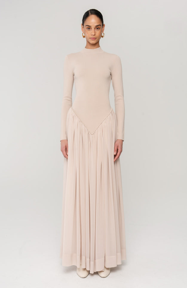 Speck Knit Dress - Sand