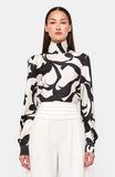 Enid Blouse - Black/Ivory