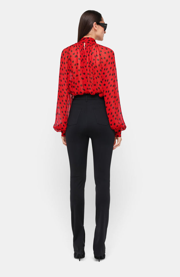 Zenia Top - Red/Black