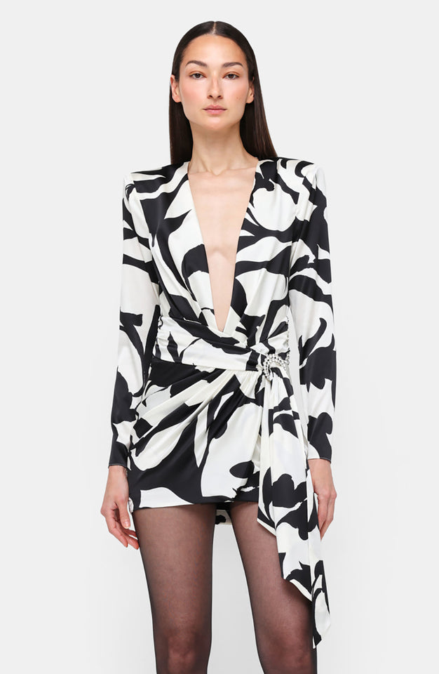 Kit Dress - Black/Ivory