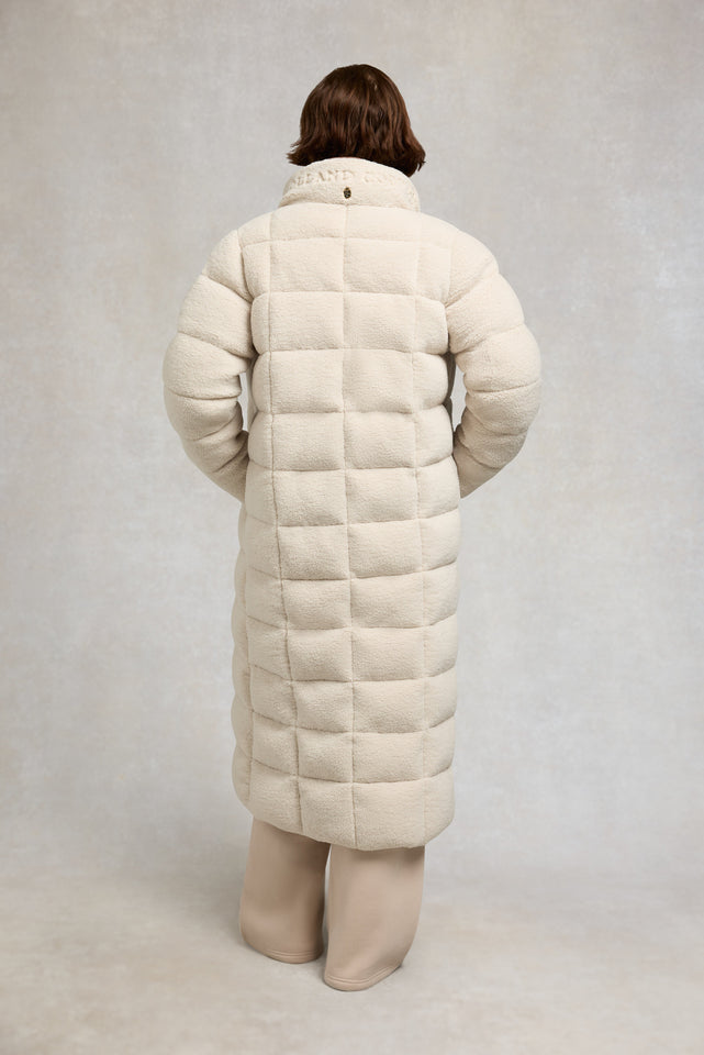 Crawford Longline Coat (Natural Borg)