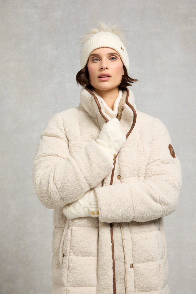 Sloane Fingerless Gloves (Cream)