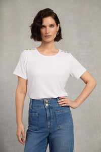 Relax Fit Crew Neck Tee (White)