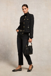 Ballet Shoe (Black Sparkle Boucle)