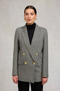 Belgravia Blazer (Black & White Puppy Tooth)