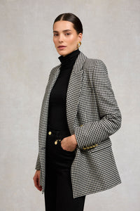 Belgravia Blazer (Black & White Puppy Tooth)