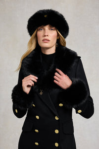 Faux Fur Headband (Black)