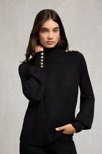 Chamonix Roll Neck Knit (Black)