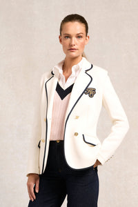 Henley Double Breasted Blazer (Cream)