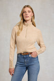 Tori Quarter Zip Knit (Camel)