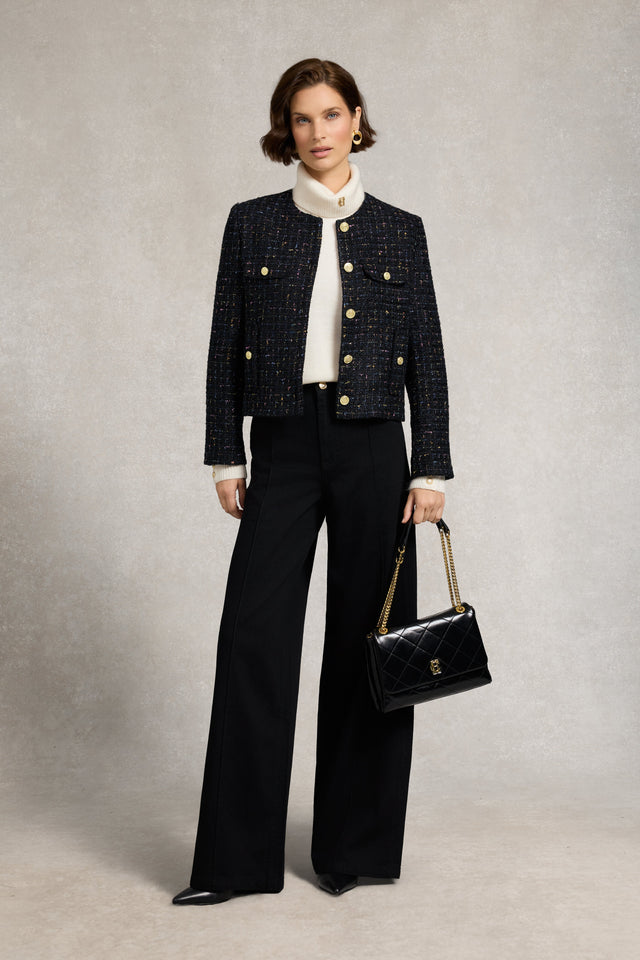 Lily Wide Leg Jean (Black)