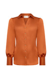 Annie V-Neck Shirt (Copper)