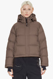 Aurora Cropped Thermal Down Puffer Jacket