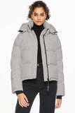 Aurora Cropped Thermal Down Puffer Jacket