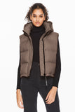 Aurora Hooded Down Puffer Vest