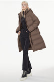 Aurora Long Detachable Hooded Down Jacket