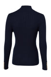 Ava Quarter Zip Knit (Ink Navy)