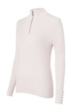 Ava Quarter Zip Knit (Soft Pink)