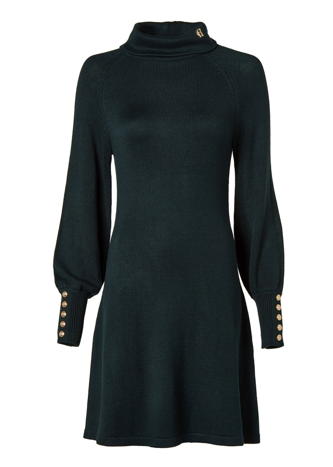 Chamonix Fit & Flare Dress (Deep Emerald)