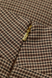 Cara Country Mini Dress (Mocha Houndstooth)