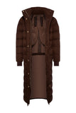 Crawford Longline Coat (Cocoa Mini Flock)