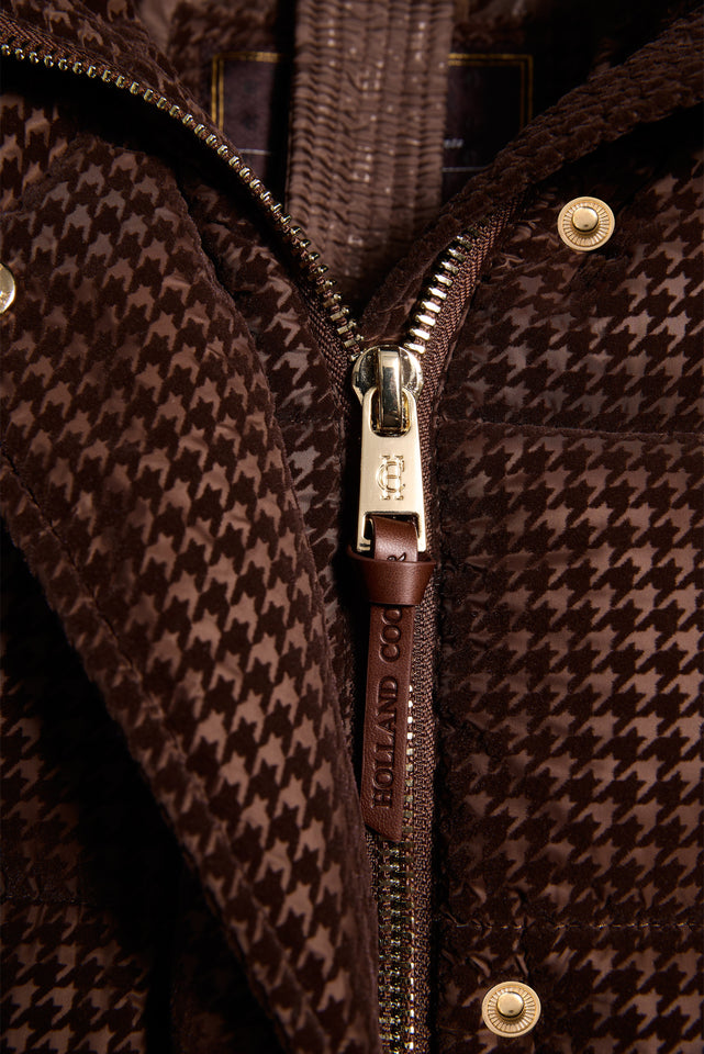 Crawford Longline Coat (Cocoa Mini Flock)