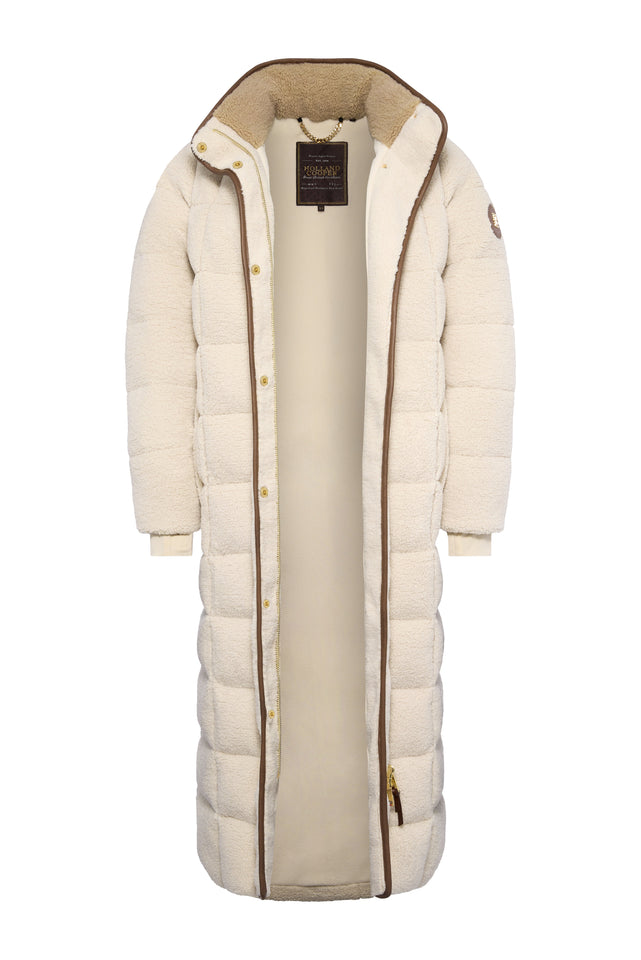 Crawford Longline Coat (Natural Borg)