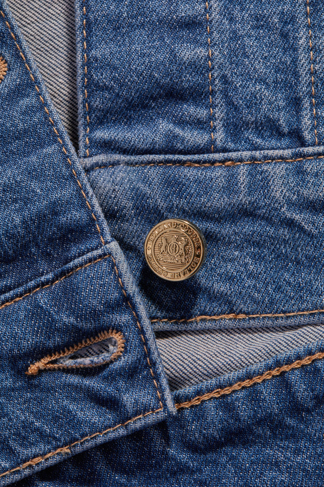 Denim Bomber Jacket (Vintage Indigo)