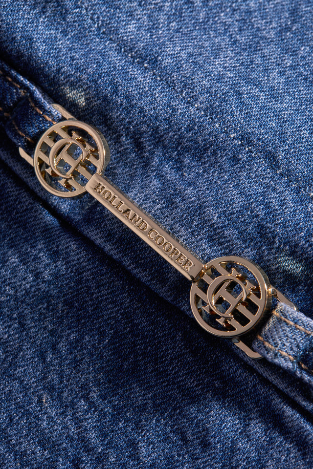 Denim Bomber Jacket (Vintage Indigo)