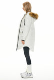 Drawstring Hooded Thickened Down Coat