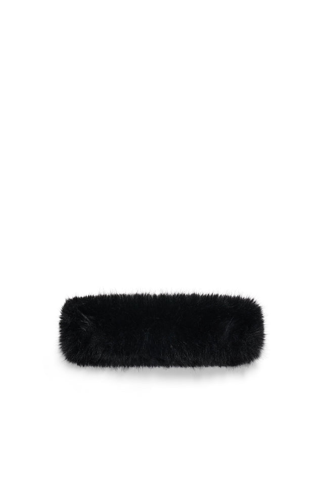 Faux Fur Headband (Black)