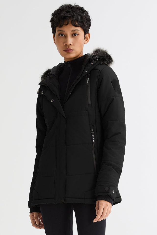 Faux Fur Hooded Mountain Parka Jacket