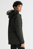 Faux Fur Hooded Mountain Parka Jacket