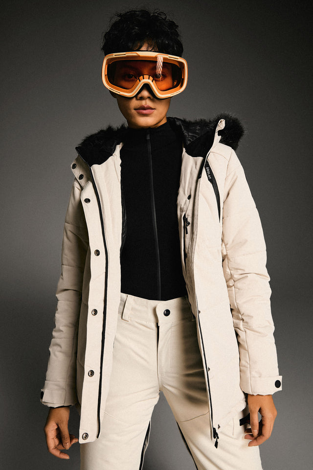 Faux Fur Hooded Mountain Parka Jacket