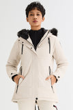 Faux Fur Hooded Mountain Parka Jacket