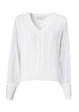 Featherton V-Neck Knit (Natural)