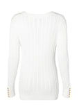 Seattle V-Neck Knit (Winter White)