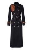 Full Length Marlborough Trench Coat (Soft Black Tan)
