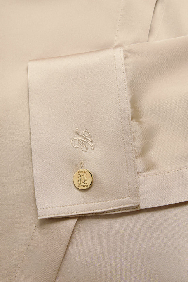 Georgina Satin Shirt (Champagne)