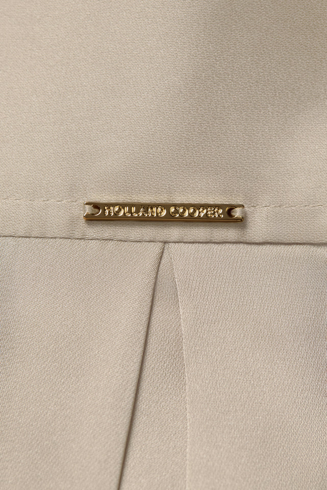 Georgina Satin Shirt (Champagne)