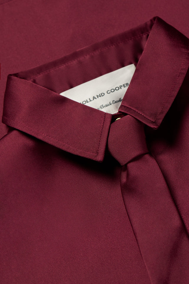 Georgina Satin Shirt (Mulberry)