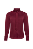 Georgina Satin Shirt (Mulberry)
