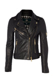 Leather Biker Jacket (Black)