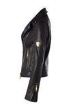 Leather Biker Jacket (Black)