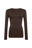 Harper Long Sleeve Top (Walnut)